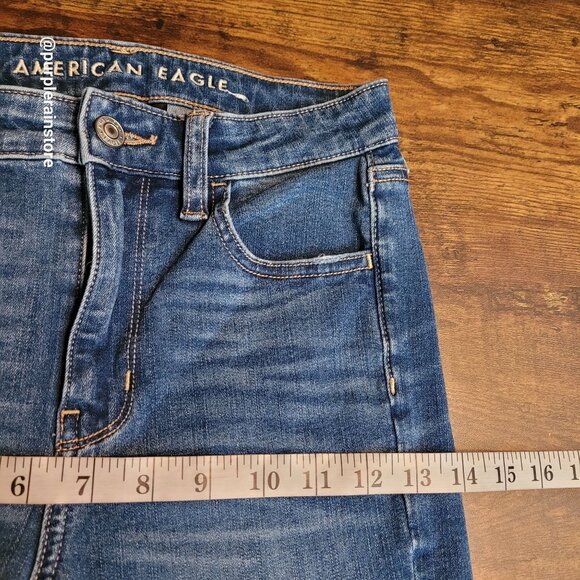 American Eagle Jeans 0 S Jegging Super Hi Rise 360 Next Level Stretch Denim - Picture 8 of 12